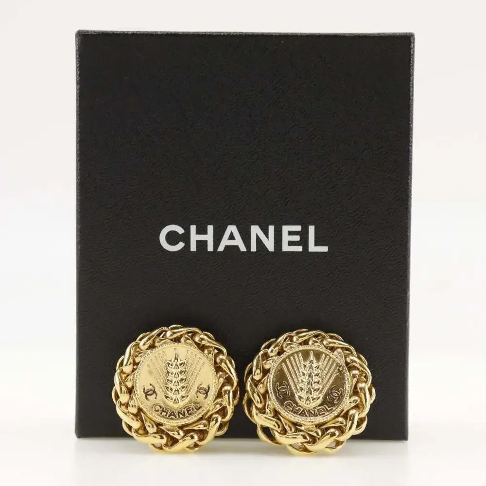 CHANEL Authentic Gold Earrings